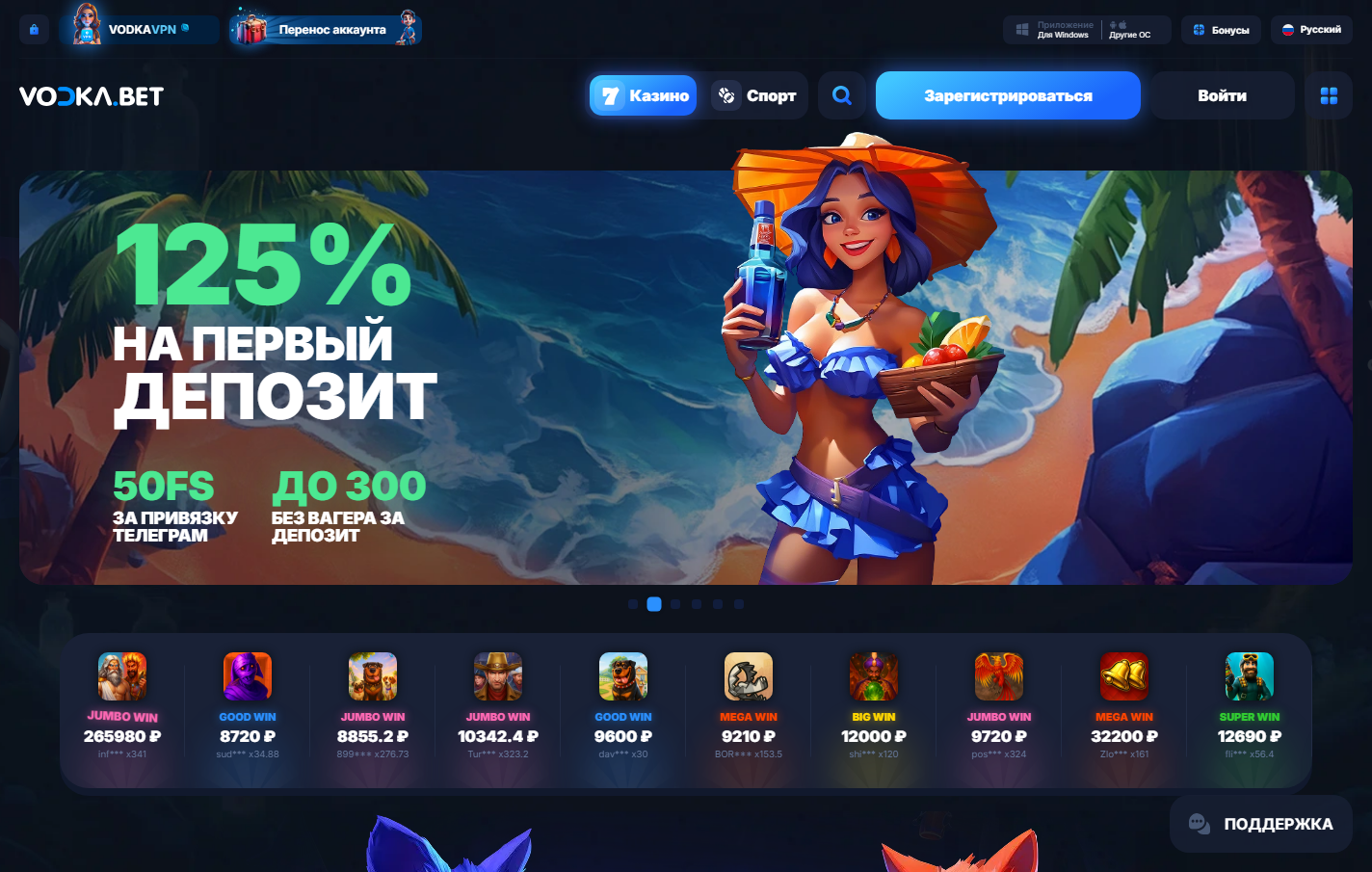 Vodka Casino Безопасность